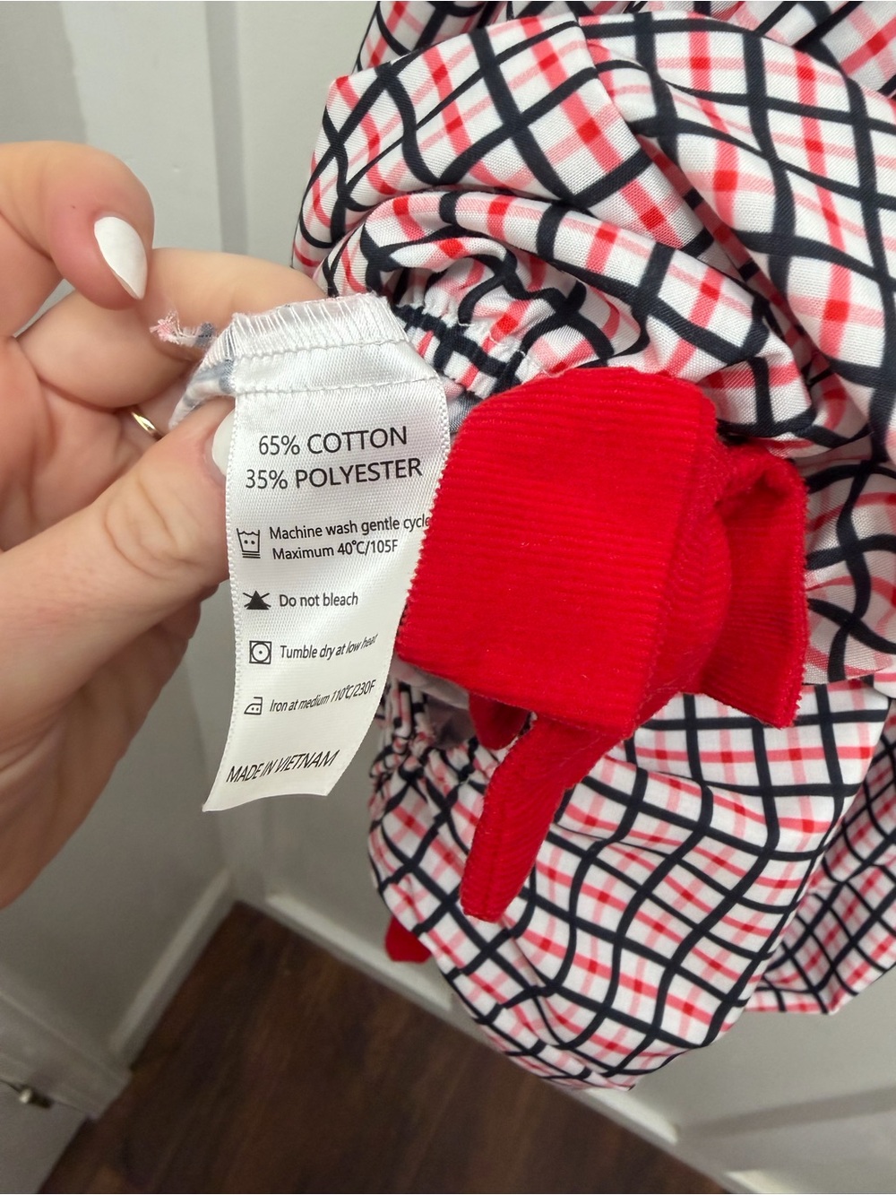 Sew Magnolia Smocks Georgia Bulldogs Smocked Plaid Bubble with Football - Picture 7 of 7